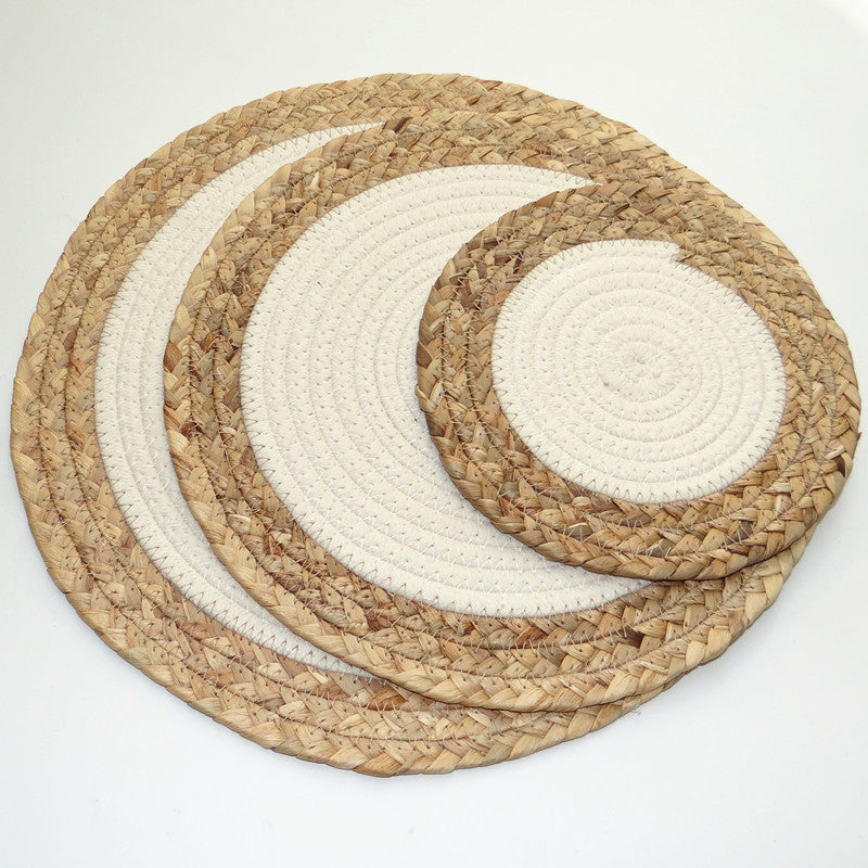 Straw and Cotton Placemats