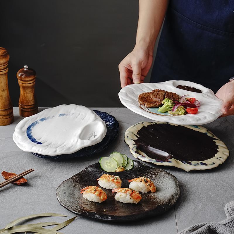 Japanese-style Ceramic Plate