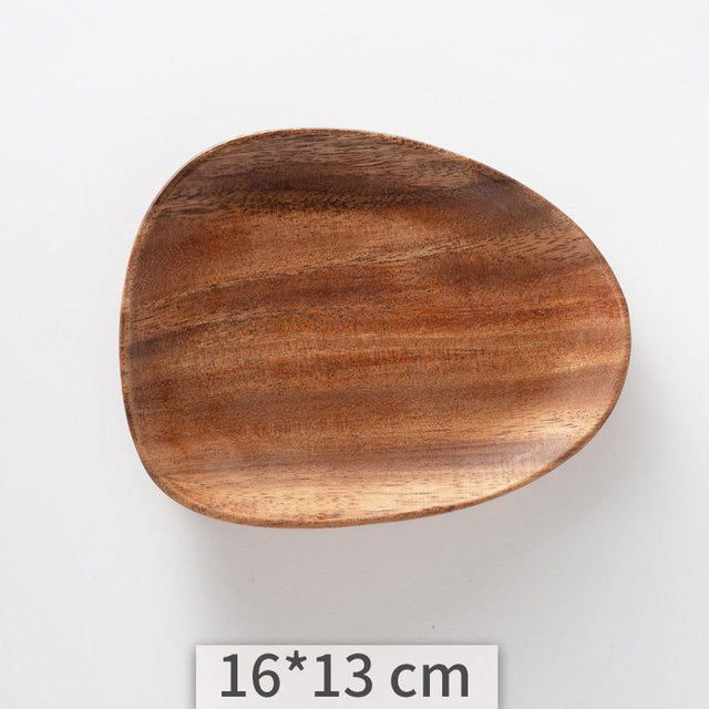 Irregular Acacia Wooden Plate