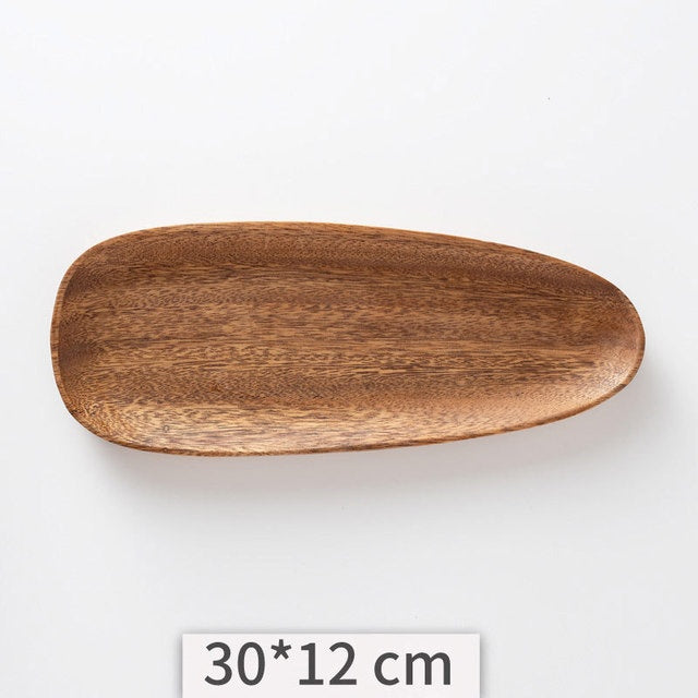 Irregular Acacia Wooden Plate
