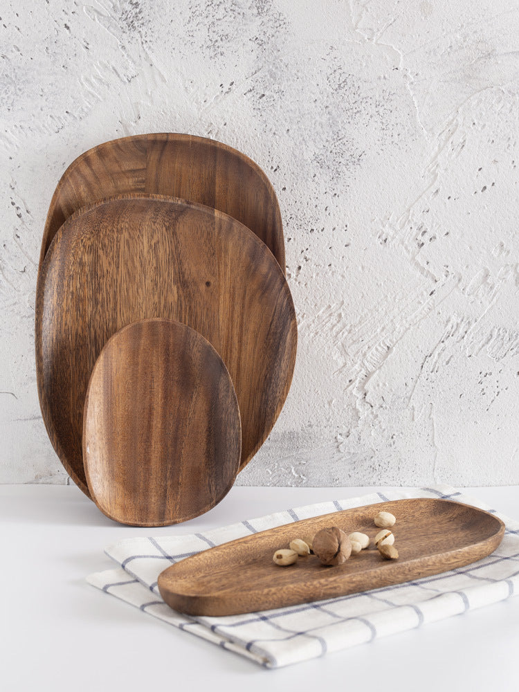 Irregular Acacia Wooden Plate
