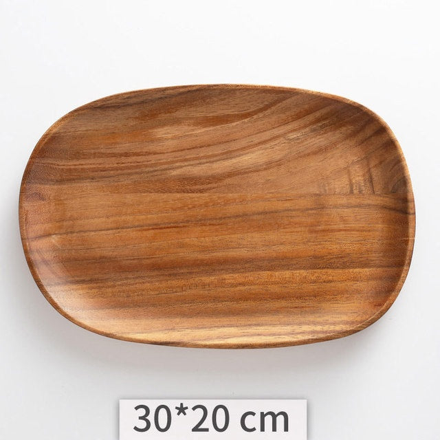 Irregular Acacia Wooden Plate