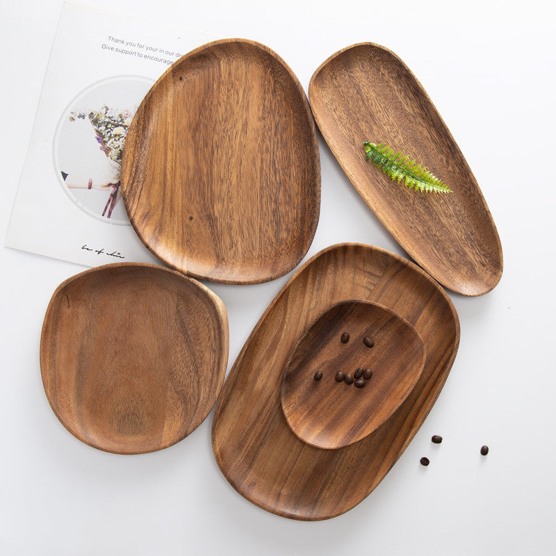 Irregular Acacia Wooden Plate