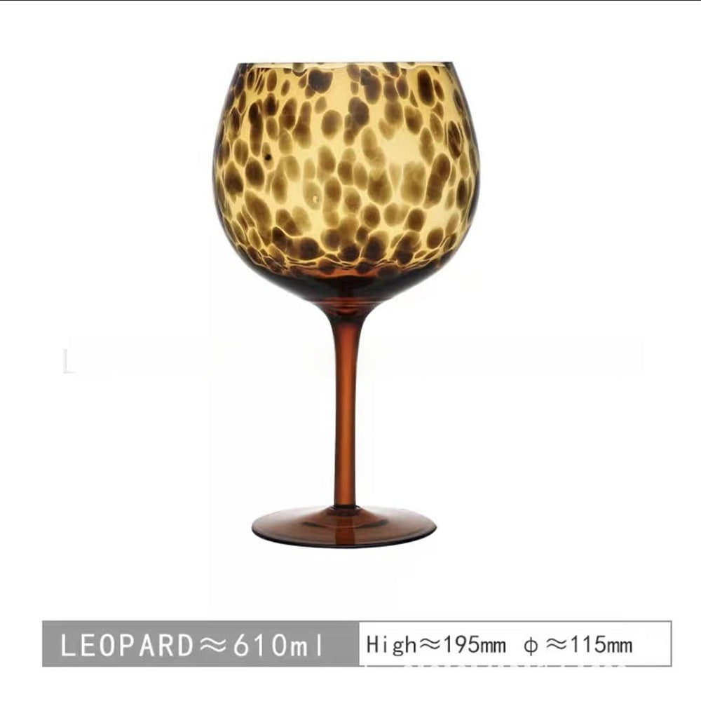 Handmade Leopard Print Glass