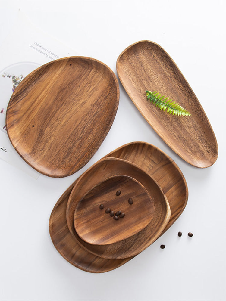 Irregular Acacia Wooden Plate