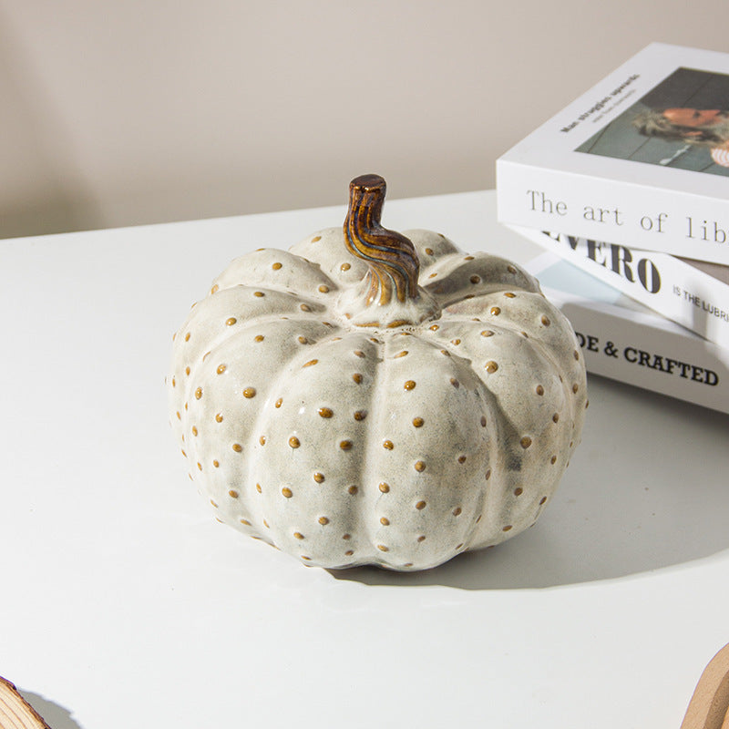 Ceramic Pumpkin Decoration