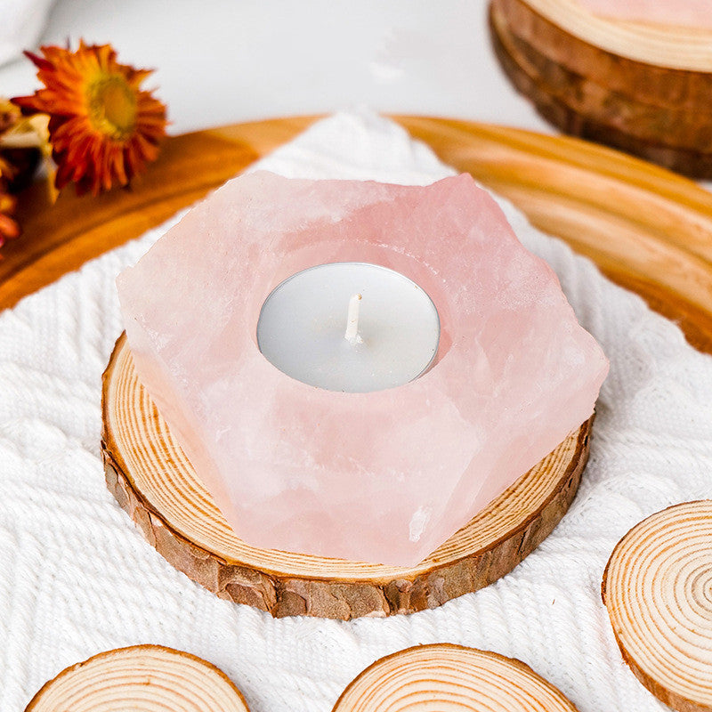 Natural Crystal Candle Holders