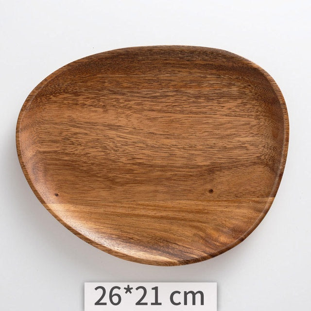 Irregular Acacia Wooden Plate