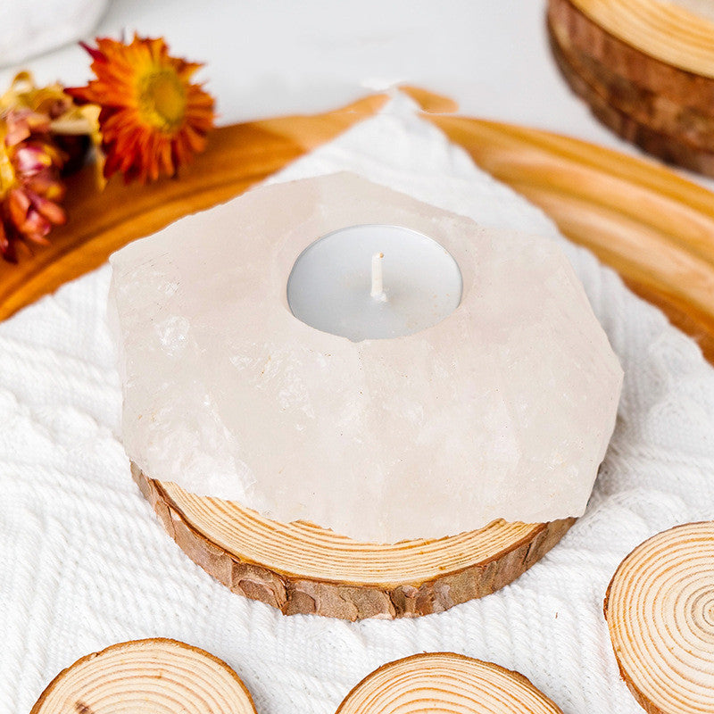 Natural Crystal Candle Holders