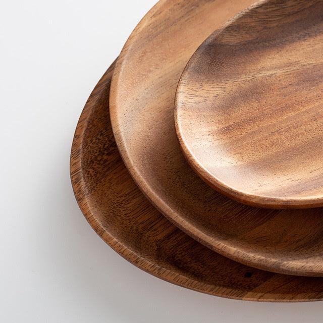 Irregular Acacia Wooden Plate