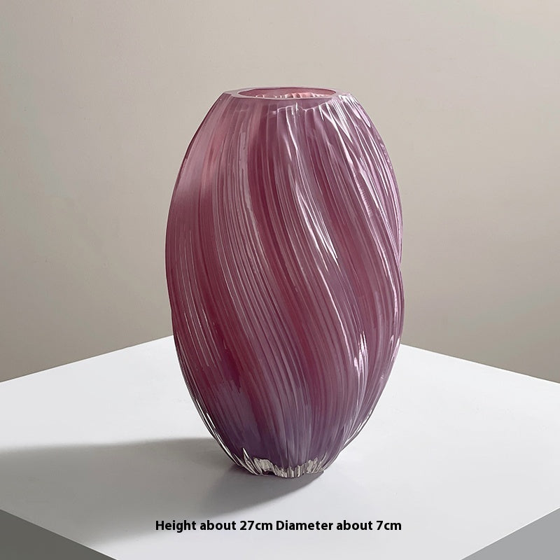 Cream Glass Vase