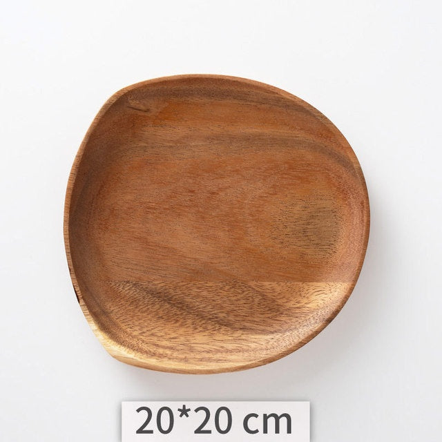 Irregular Acacia Wooden Plate
