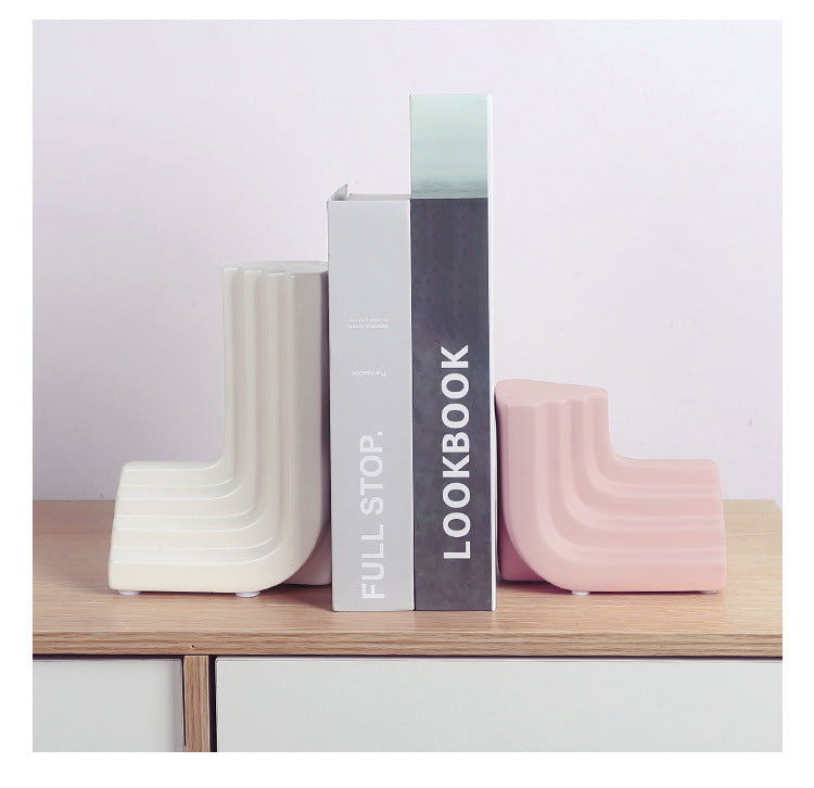 Minimalist Ceramic Bookends