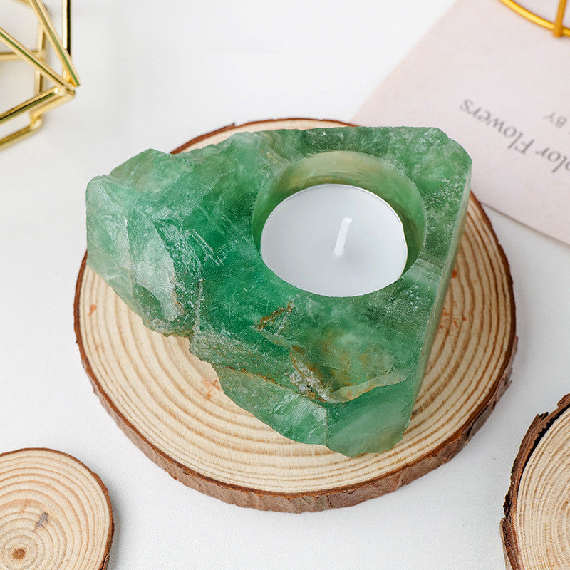 Natural Crystal Candle Holders