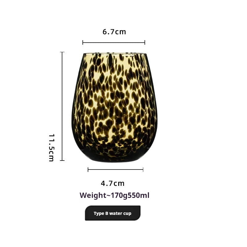 Handmade Leopard Print Glass