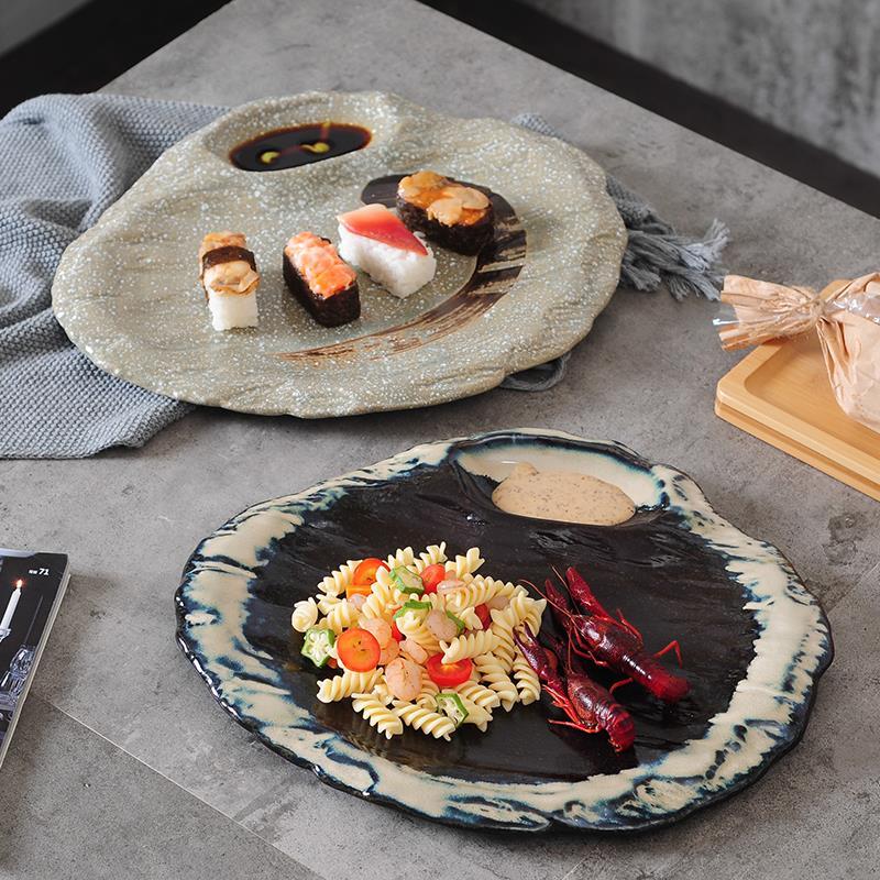 Japanese-style Ceramic Plate