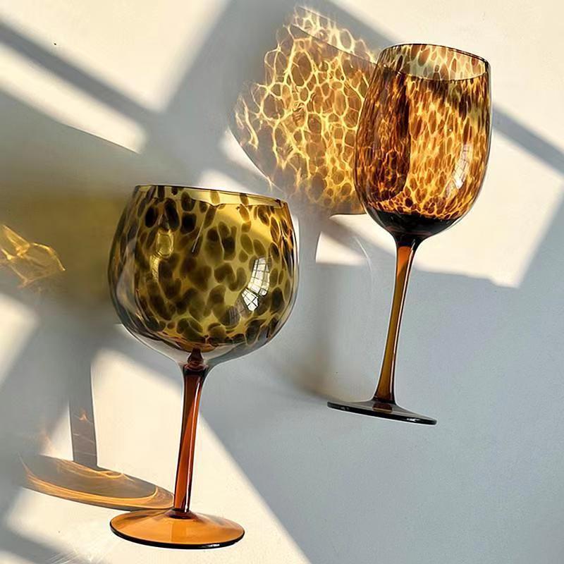 Handmade Leopard Print Glass