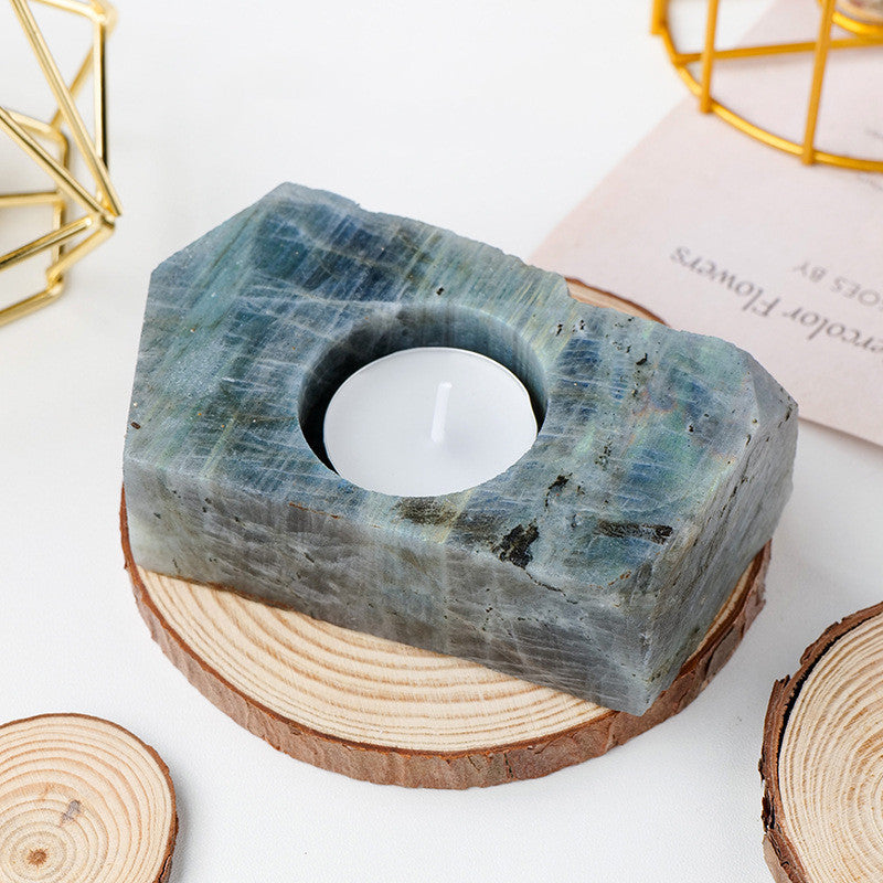 Natural Crystal Candle Holders