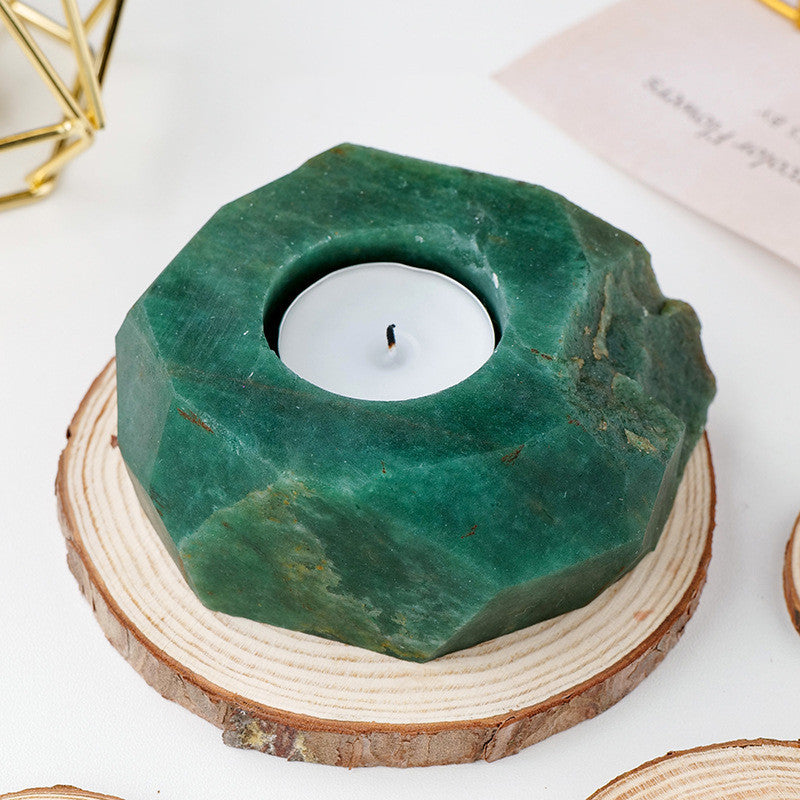 Natural Crystal Candle Holders