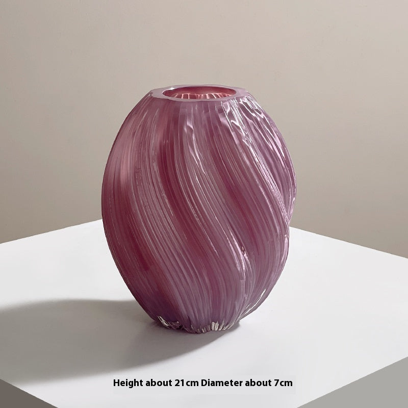 Cream Glass Vase