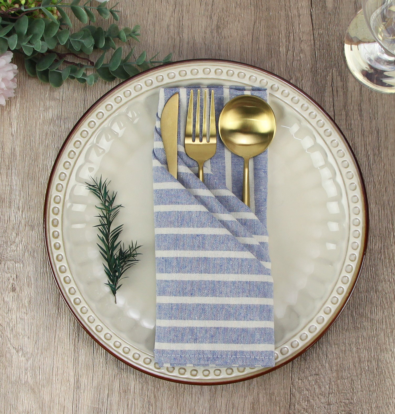 Striped Cotton Kitchen Towels