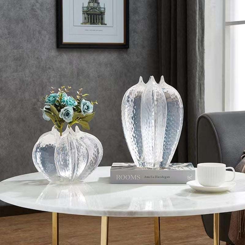 Transparent Petal Vase